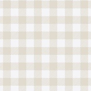 small buffalo plaid / light taupe