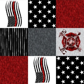 Fire Department Patchwork - rotated