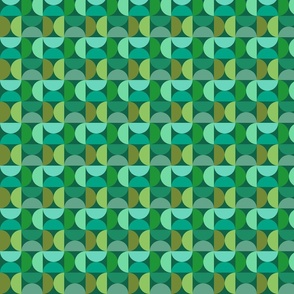 Mid-Century Shapes - Green Small