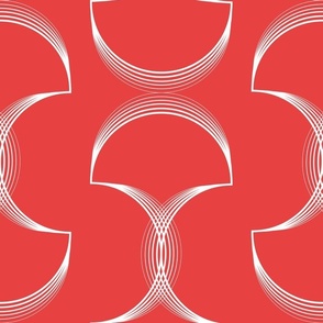 (L) Modern Geometric - Red Crimson Wallpaper Sophisticated Minimalist Elegant Dramatic Moody