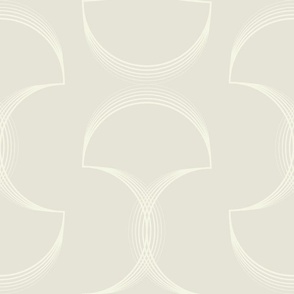 (L) Modern Geometric - Soft Ivory Beige Wallpaper Neutral Colors Monochrome Monochromatic Muted Colors Sophisticated Minimalist Elegant