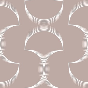 (L) Modern Geometric - Taupe Wallpaper Neutral Colors Monochrome Monochromatic Earth Tones Sophisticated Minimalist Elegant