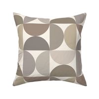 Mid-Century Textured Shapes - Neutrals Large