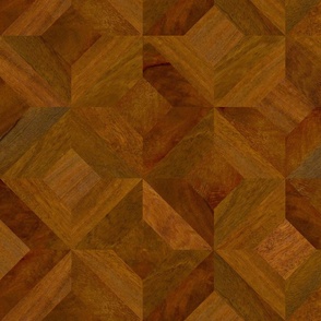 Woodgrain Parquetry {Mahogany} large