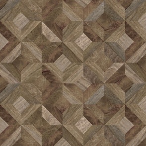 Woodgrain Parquetry {Walnut} medium