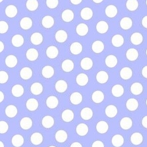 Small White Polka Dots on Lavender 