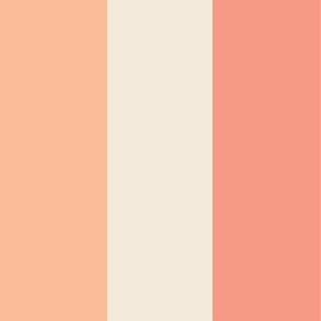 Large - 8" wide Awning Stripes - Peach Fuzz - Pristine - Peach Pink
