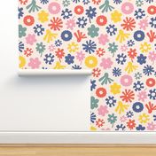 Party! Abstract Modern Florals in Multi-colors - JUMBO