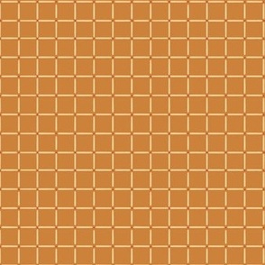 253b - Small scale mustard Dot and dash hand drawn checkers blender for Millefleur pattern - for kids checkerboard apparel_ wallpaper_ bed linen and quilting-28