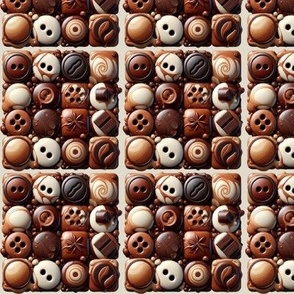 Coffee And Chocolate Buttons