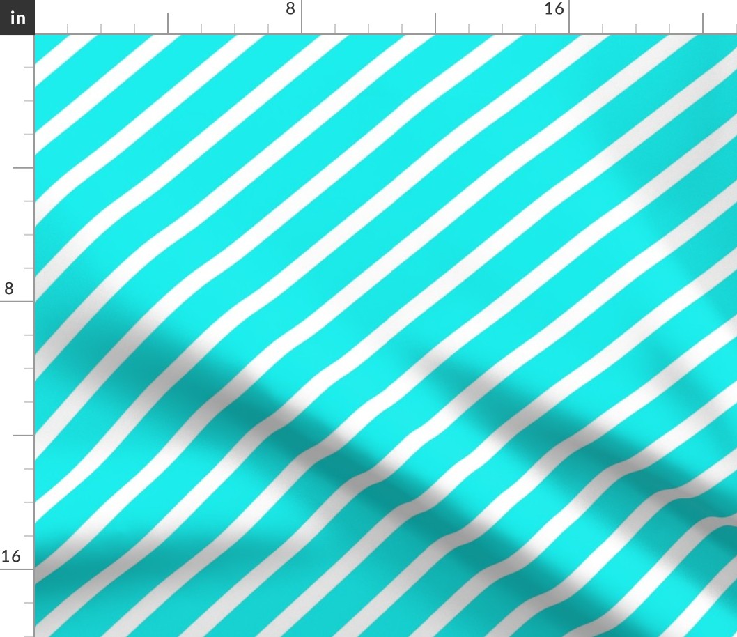 White Diagonal Line Pattern On Aqua Blue Background