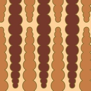 252f - large scale caramel toffee and chocolate brown warm neutral Organic broken bobble stripe backgammon board game for games room wallpaper, curtains, pillows - kids apparel and quilting.  