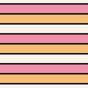 Orange and pink stripe