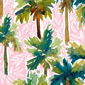 Island Palms Pink