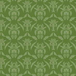 Banana_Damask_Green_Monochorme_Small