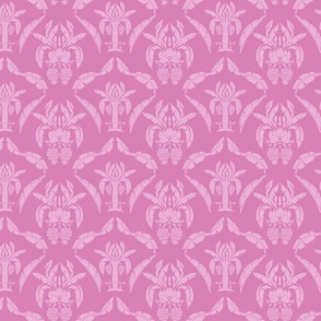 Banana_Damask_Pink_Monochorme_Small