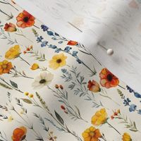 Wildflowers on Ivory - small 