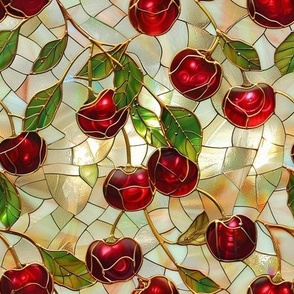 Stained Glass Cherries