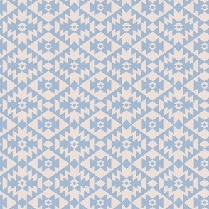 Abstract geometric kelim plaid design - moroccan traditional cloth pattern baby blue sand