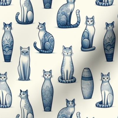 Cats and Vases // vintage charm