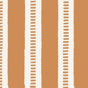 L Vertical Beach Stripes - Boho Golden Brown - awning stripes