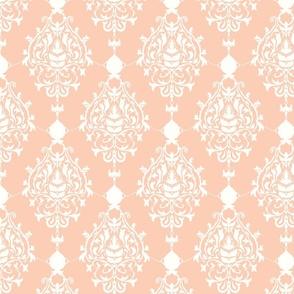 Royal Victorian in Apricot Orange Reverse - Medium Print