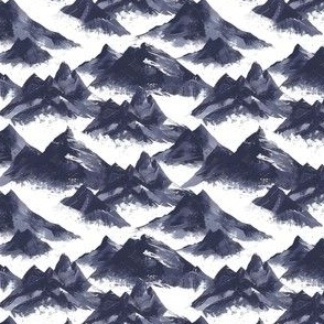 Dark Gray Mountain Peaks - small 