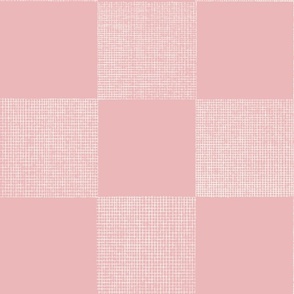 check weave - all white_ true pink - hand drawn texture