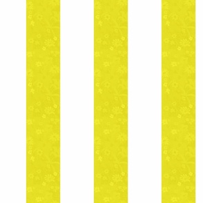 Yellow flower stripe -wide-