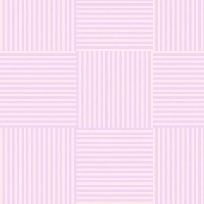 Modern Geometric Woven Stripes Design in Pink and Purple Trellis