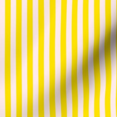 Modern Geometric Woven Stripes Design in Yellow Trellis