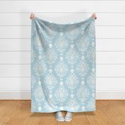 Royal Victorian in Pastel Blue Reverse - Large Print