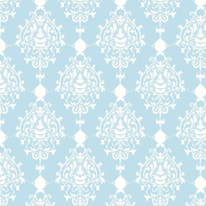 Royal Victorian in Pastel Blue Reverse - Medium Print