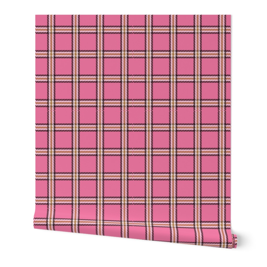 Medium Scale - Cher's Plaid in Pink