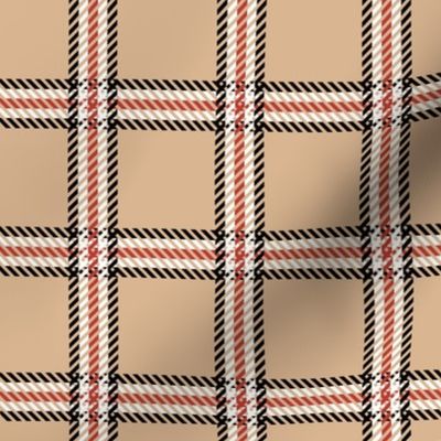 Medium Scale - Cher's Plaid in Tan