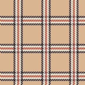 Medium Scale - Cher's Plaid in Tan