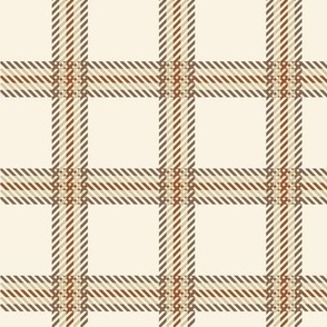 Medium Scale - Cher's Plaid in Cream