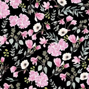 Romantic Pattern S - Black Pink