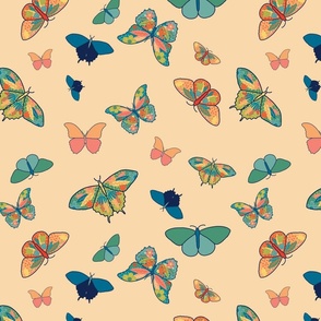 Blossom Butterflies (cream)