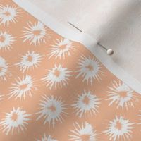 Shibori Dot Burst Tie Dye Peach Fuzz Japandi Pattern