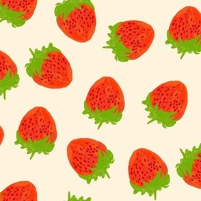 painterly strawberries