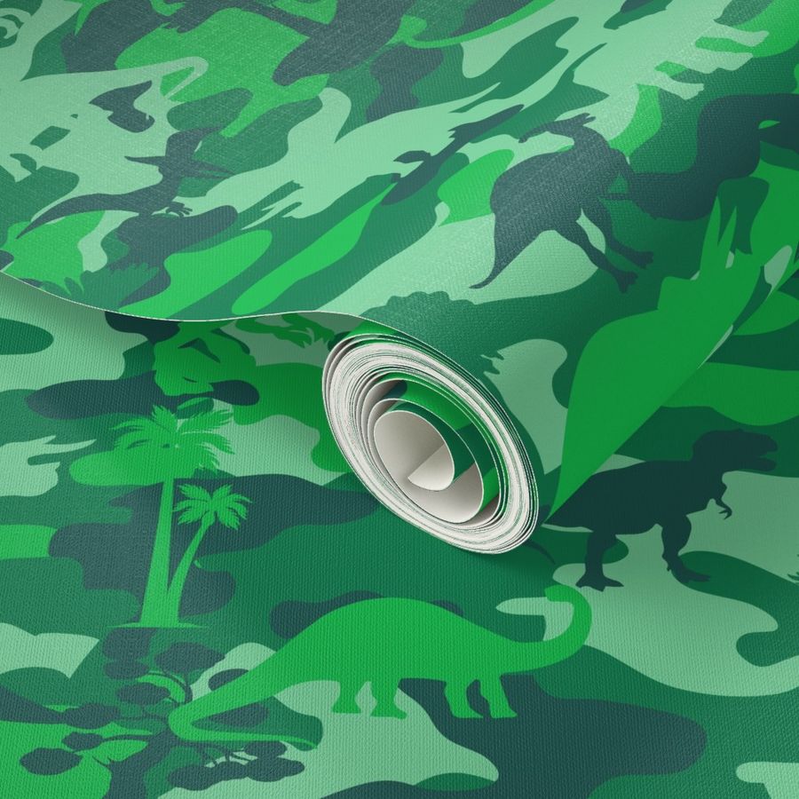 Dino Camo Green