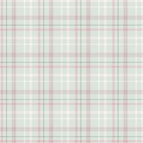 Celadon Green and Pink Plaid