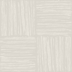 Large Textured Square Checkerboard Benjamin Moore _Balboa Mist Warm Pale Gray DAD5CC _Cloud Cover Off White Gray Blue EAE7DE Subtle Modern Abstract Geometric
