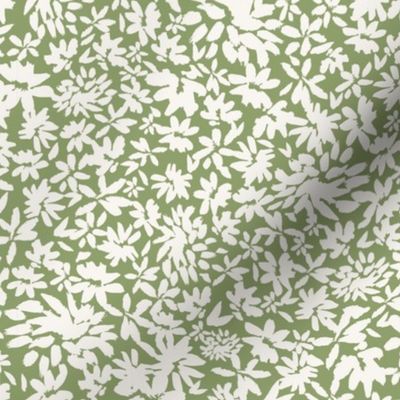 Green floral pattern