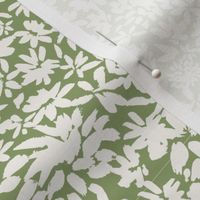 Green floral pattern