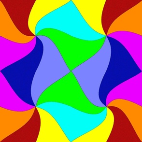 Rainbow Swirl pop art