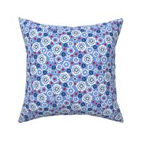 BUBBLE FLORAL DITSY_Memorial Day blue_SML