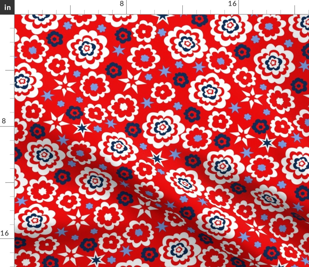 BUBBLE FLORAL DITSY_red_LRG