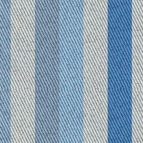 stripes in retro  western vintage denim blue hues, grey, off white, on denim texture (S)